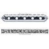 Dreamtime Crystal DC 77730 Rondelle Spacer Bars 5 Hole Black Diamond/Silver